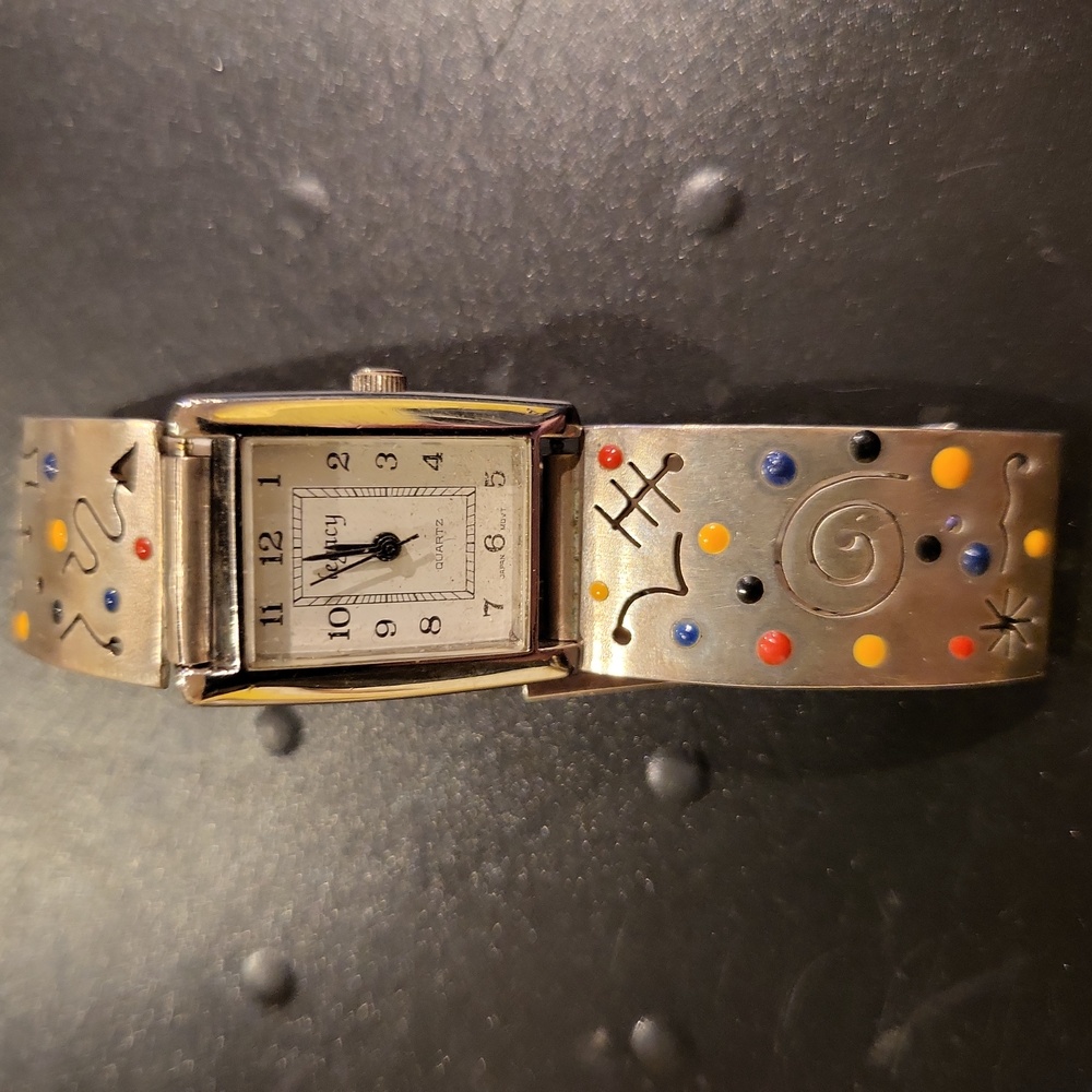 Mid-Century Modern Legacy Quartz Sterling Silver Watch